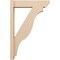 Ekena Millwork 6-in W x 24-in D x 36-in H Funston Slat Rough Cedar Woodgrain TimberThane Outlooker, Primed Tan OUTUR060X24X36FST24RCPR - alternate 3